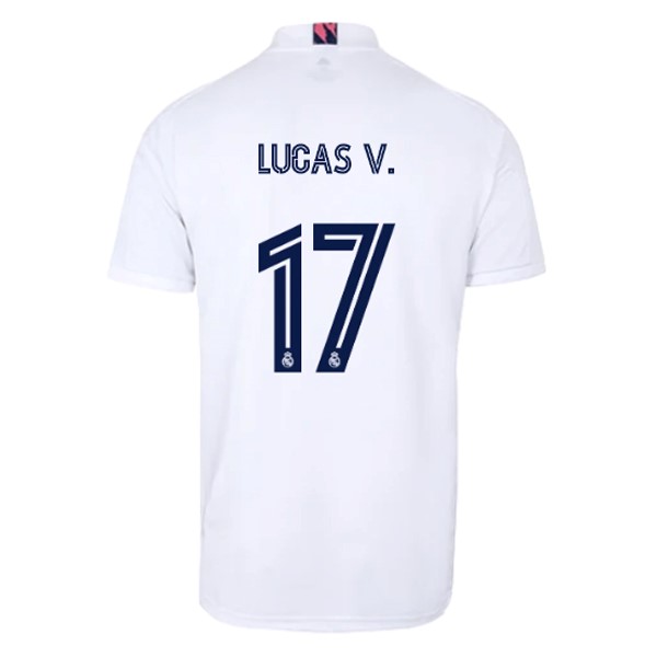 Camiseta Real Madrid Primera NO.17 Lucas V. 2020-2021 Blanco